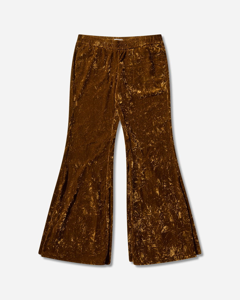 Hlače GUESS Velour Flare Pants Rjava | W5BQ05W0260 G1EM