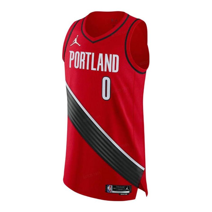 Dres Nike Portland Trail Blazers Damian Lillard Statement Edition Authentic Jersey Rdeča | DB3495-657, 0