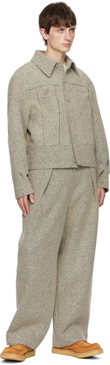 Hlače ADER ERROR Faded Wide Leg Trousers Siva | BMADFWBT0105GR, 3