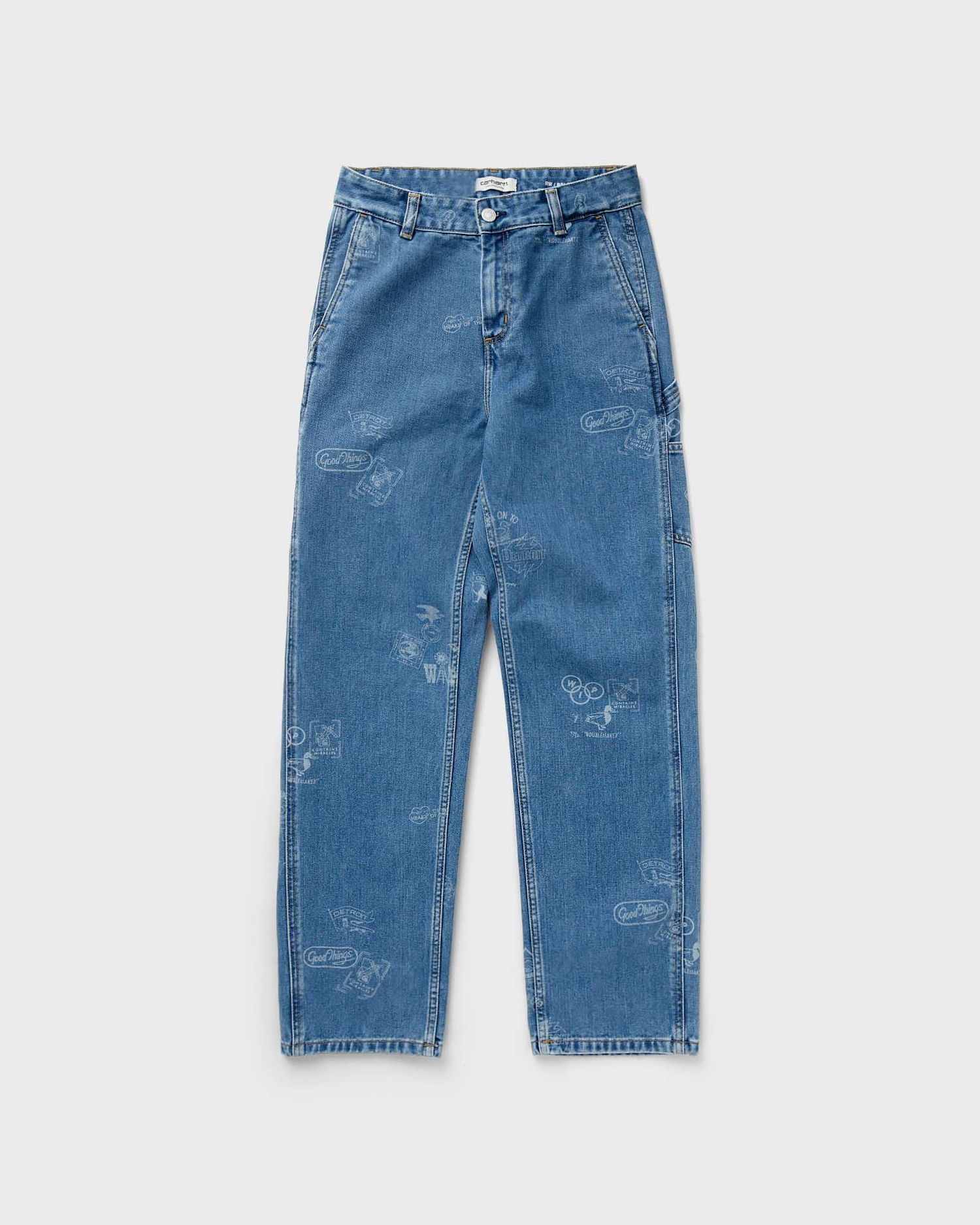 Kavbojke Carhartt WIP WMNS Stamp Pant Modra | I033742-2LN.35, 0