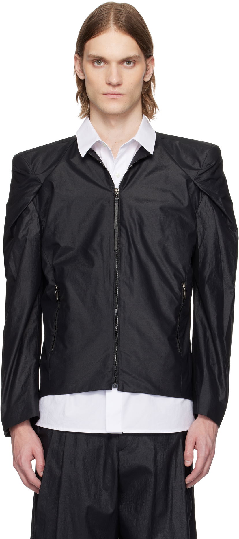 Bomber jakna ADER ERROR ADER error Product. 13 Zip-Up Jacket Črna | BO01SSJK0106BK