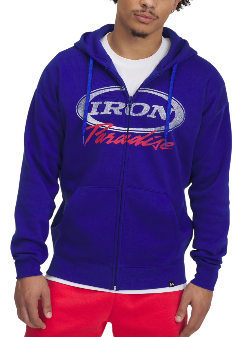 Pulover Under Armour Under Armour Project Rock Icon Fleece Full-Zip Hoodie Modra | 1389914-400