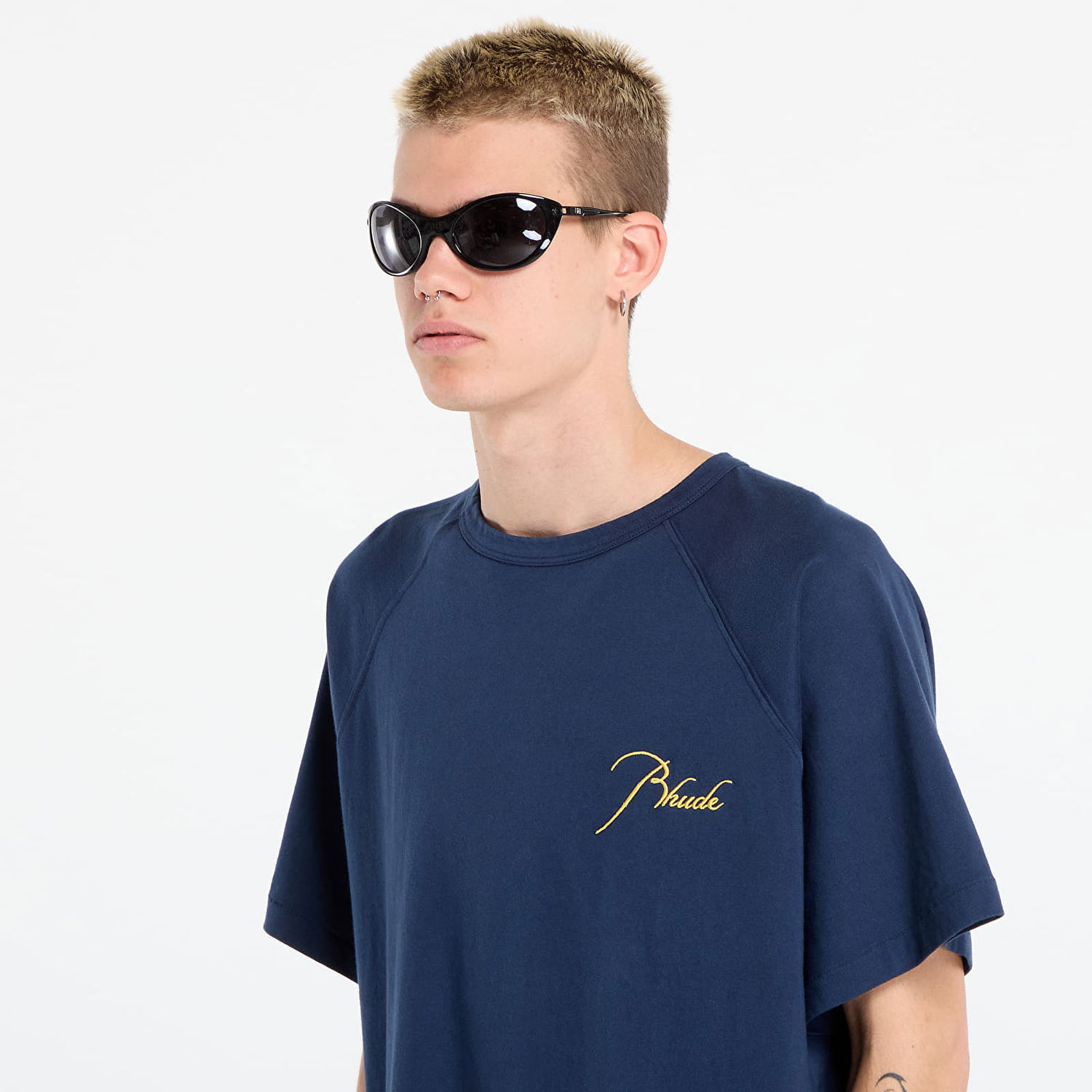 Majica Rhude Rhude Classique Raglan T-Shirt Mornarica | RHPF25TT160120043, 1