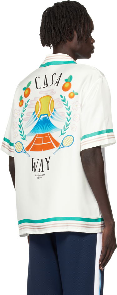 Srajce Casablanca Cuban Collar Resort Shirt Bela | MPF25-SH-003-07, 4