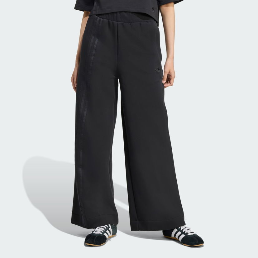 Hlače adidas Performance Off Placed 3-Stripes Wide Leg Pants Črna | JX2733