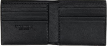 Denarnica DSQUARED2 Dsquared2 Heritage Leather Wallet Črna | WAM0075_12900001, 2