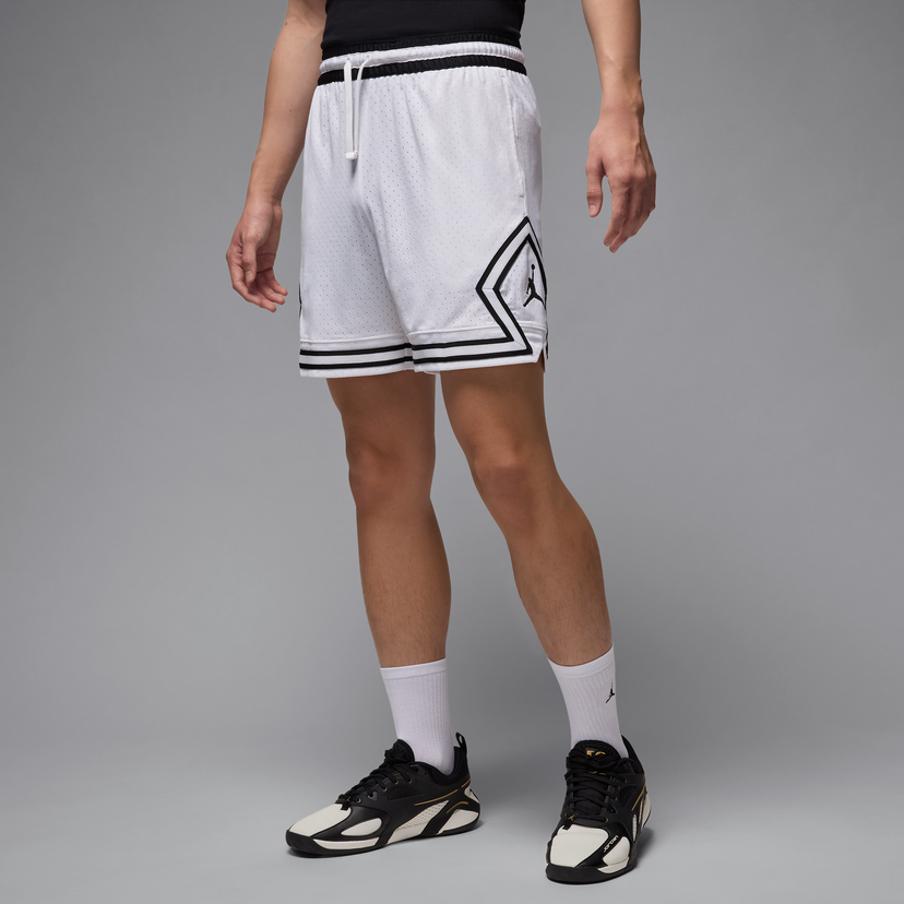 Kratke hlače Jordan Jordan Sport Diamond Dri-FIT Mesh Shorts Bela | HF9910-100