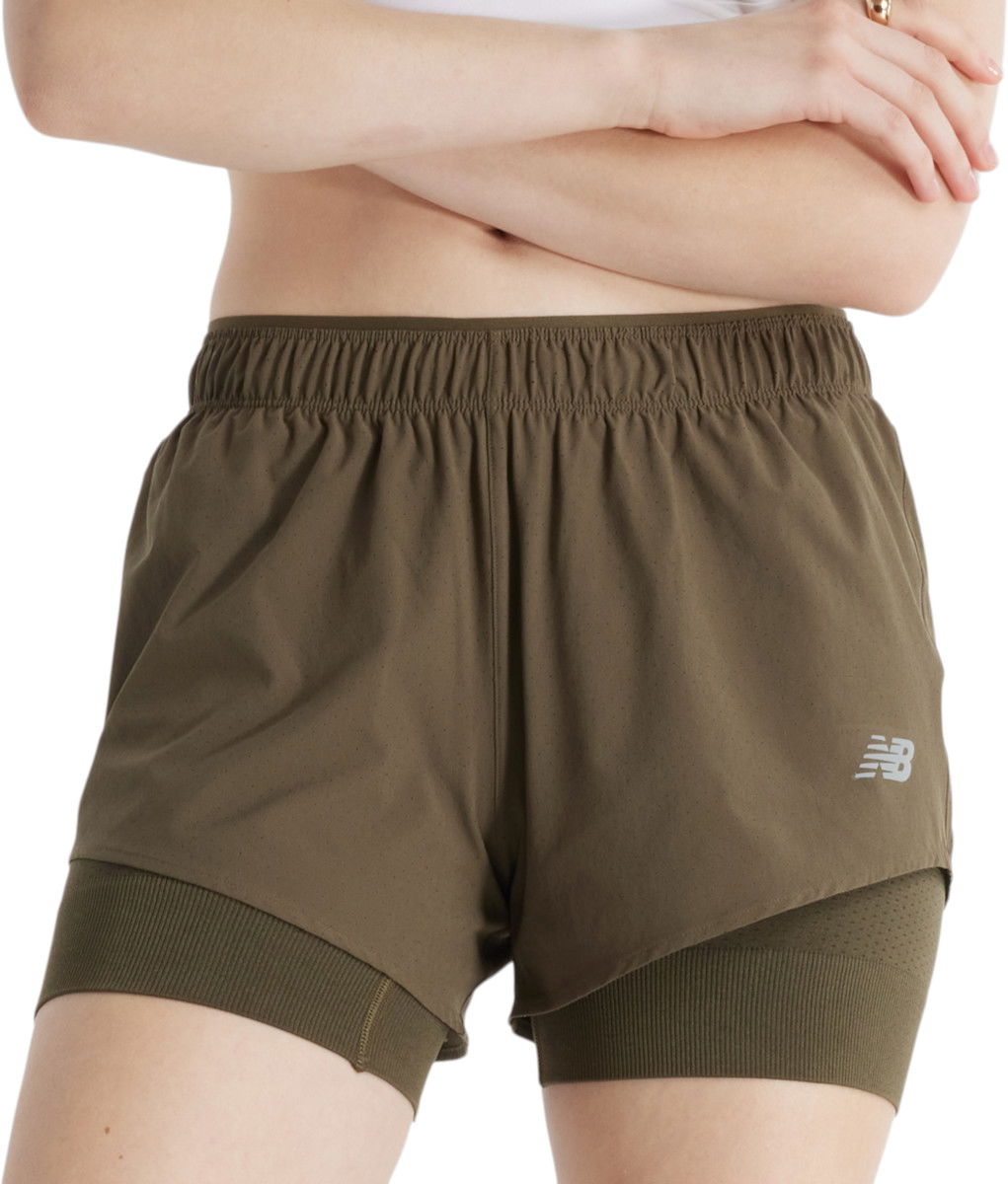 Kratke hlače New Balance RC 2-in-1 Short 3" Zelena | ws41287-dmo, 0