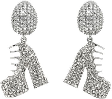 Uhani Marc Jacobs Marc Jacobs Kiki Crystal Platform Boots Drop Earrings Kovinski | 2R3JER001J77, 0