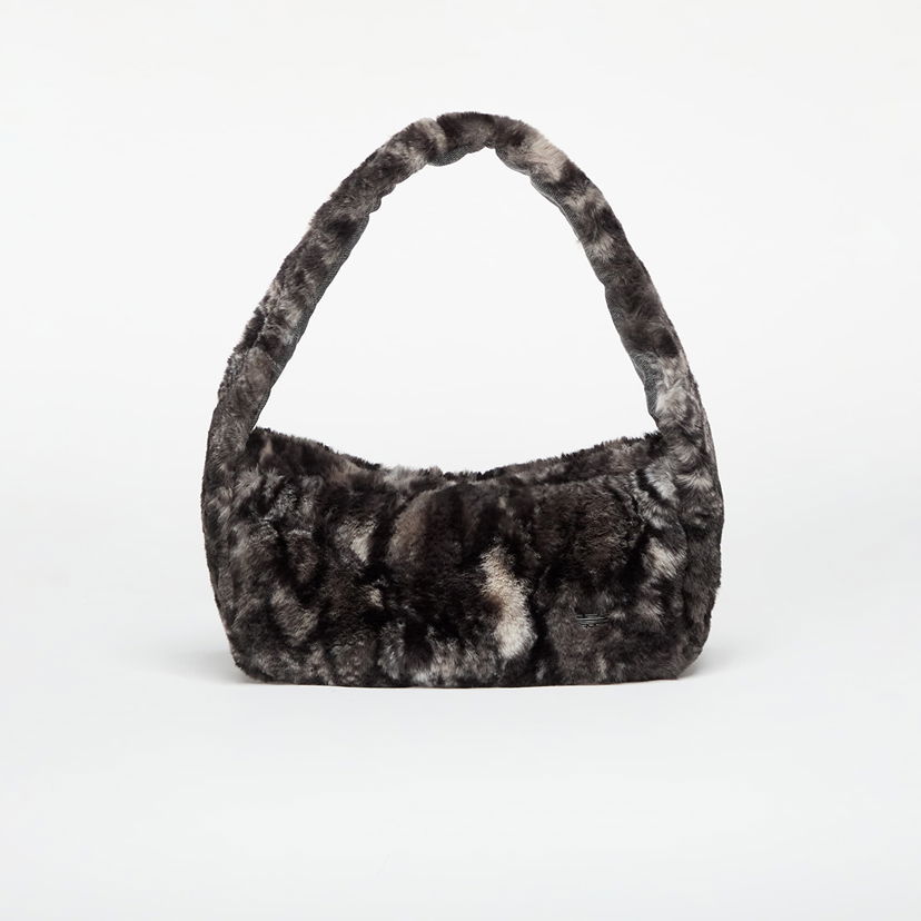 Torba za čez ramo adidas Originals Small Faux Fur Shoulder Bag Siva | JY2569