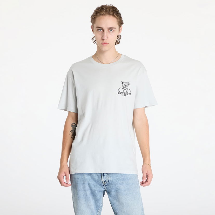 Majica Horsefeathers Teddy T-Shirt Cement M Siva | SM1365B
