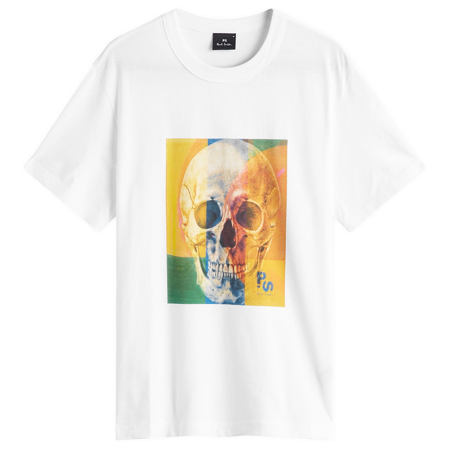 Majica Paul Smith Paul Smith Skull Square T-Shirt, Large Bela | M2R-220X-PP4703-01, 0
