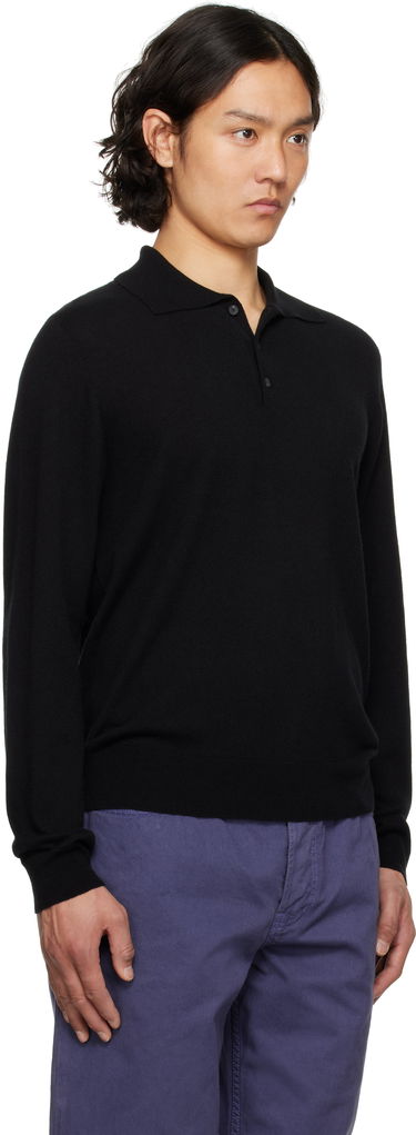 Pleteni pulover The Row The Row Judi Knit Polo Črna | 918-Y751, 1