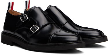 Oblačila Thom Browne Thom Browne Soft Spazzolato Double Monk Strap Shoes Črna | MFG018C-L0043, 3