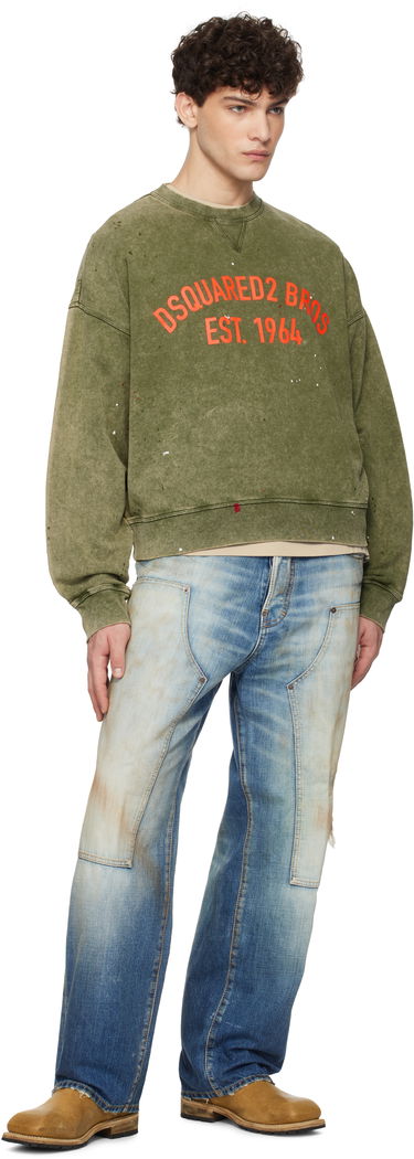 Pleteni pulover DSQUARED2 Dsquared2 Cypro Fit Sweatshirt Zelena | S74GU0847_S25030, 3