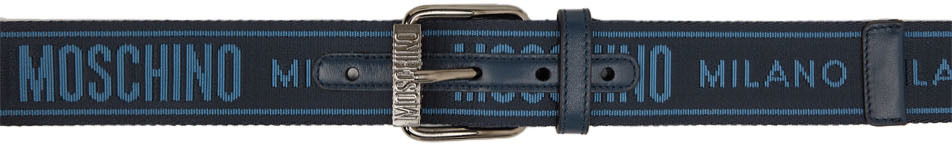 Pasovi Moschino Moschino Fantasy Print Webbing Belt Mornarica | 8008 8209, 0