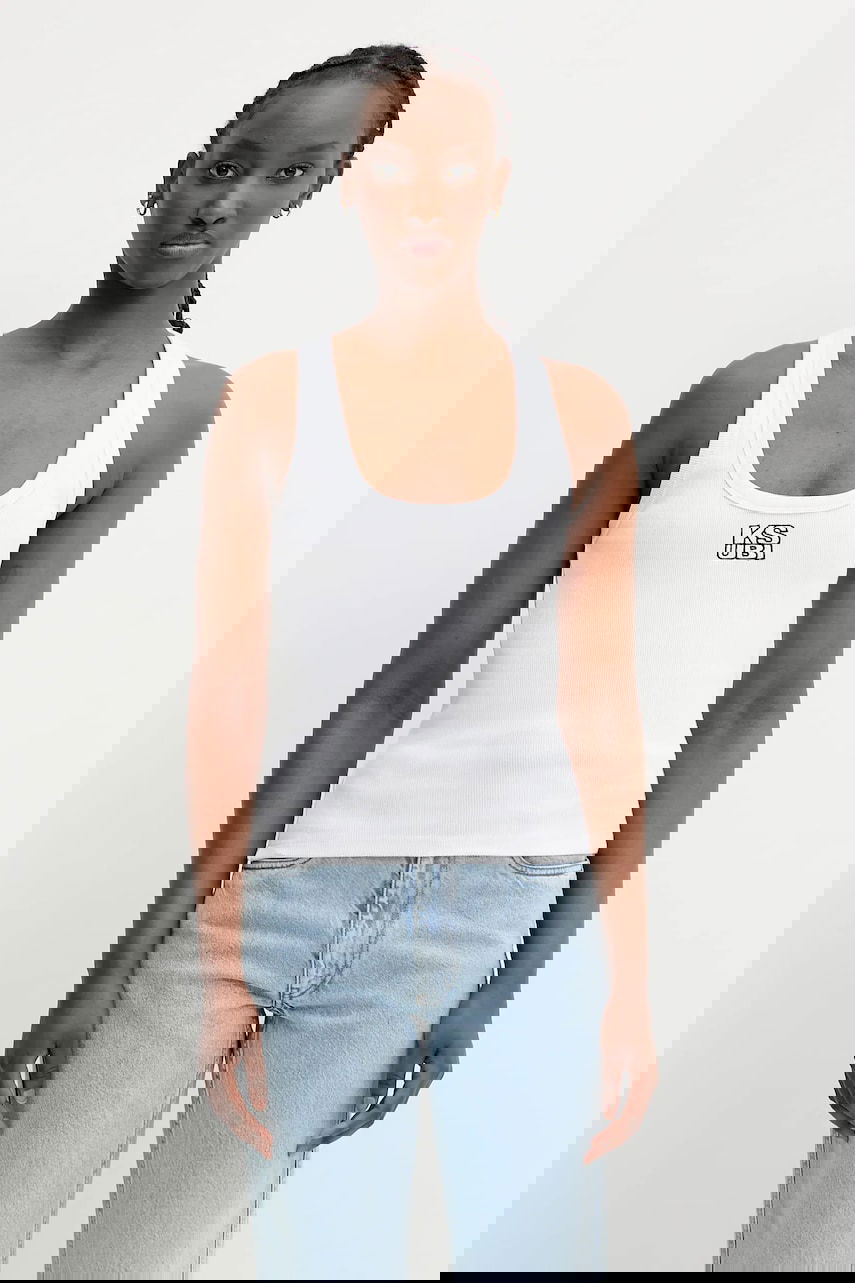 Majica brez rokavov Ksubi KSUBI Stacked Origin Tank Top Bela | WPS24TA005, 0