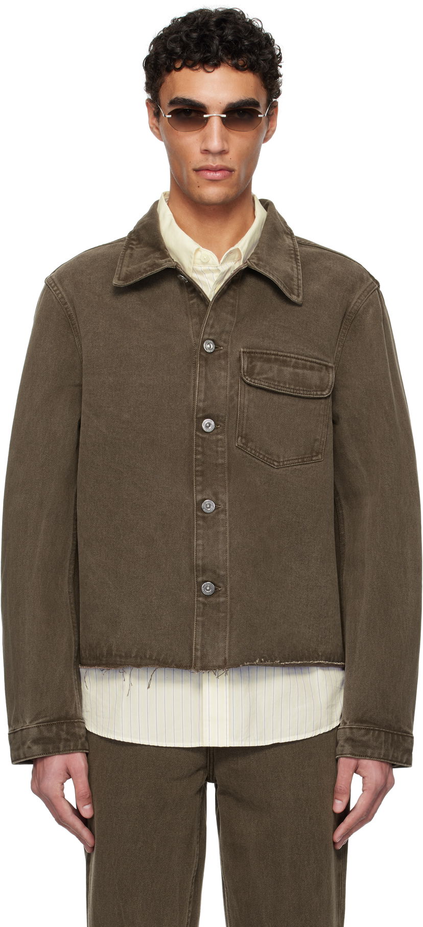Jakna OUR LEGACY Our Legacy Cut Rebirth Denim Jacket Rjava | M2255CC