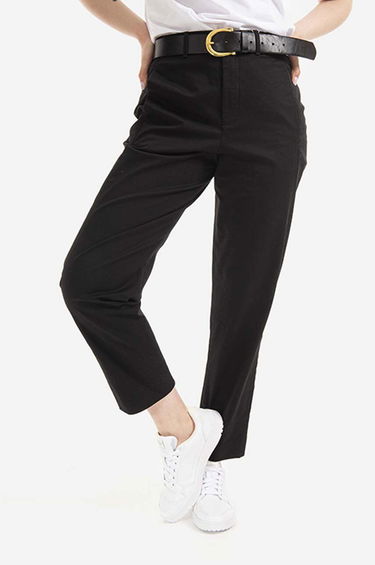 Hlače WOOLRICH Trousers Medium Waist Črna | CFWWTR0118FRUT3028, 0