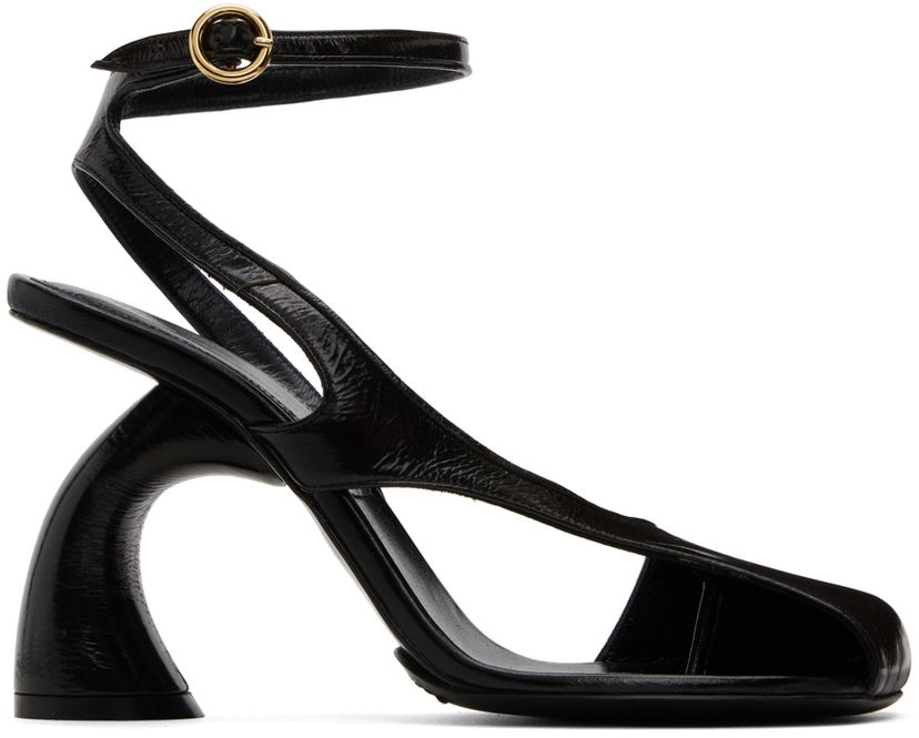 Modni dodatki Dries Van Noten Dries Van Noten Patent Heeled Sandals Črna | WS242-679-150
