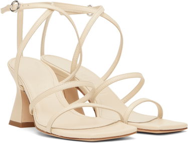 Modni dodatki Aeyde Aeyde Edda Leather Heeled Sandals Bež | A11-HS-HLMS75CH152-SS25-100-007, 3