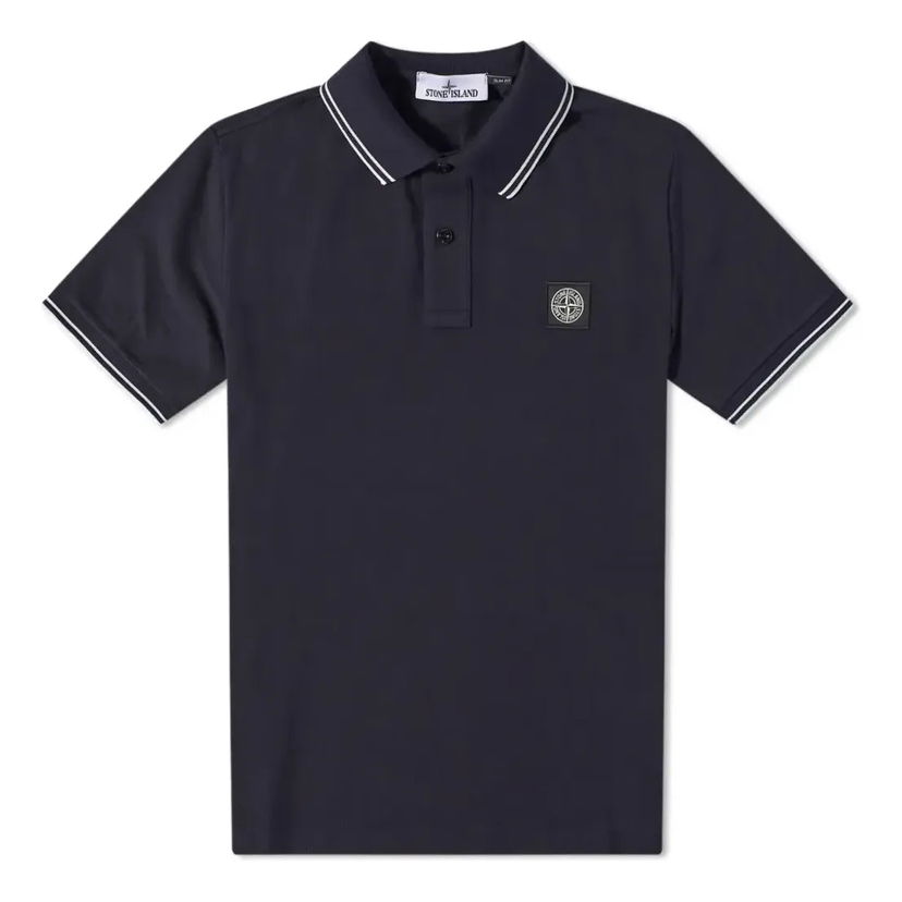 Polo majica Stone Island Tipped Polo Shirt With Patch Mornarica | 101522S18-V0020