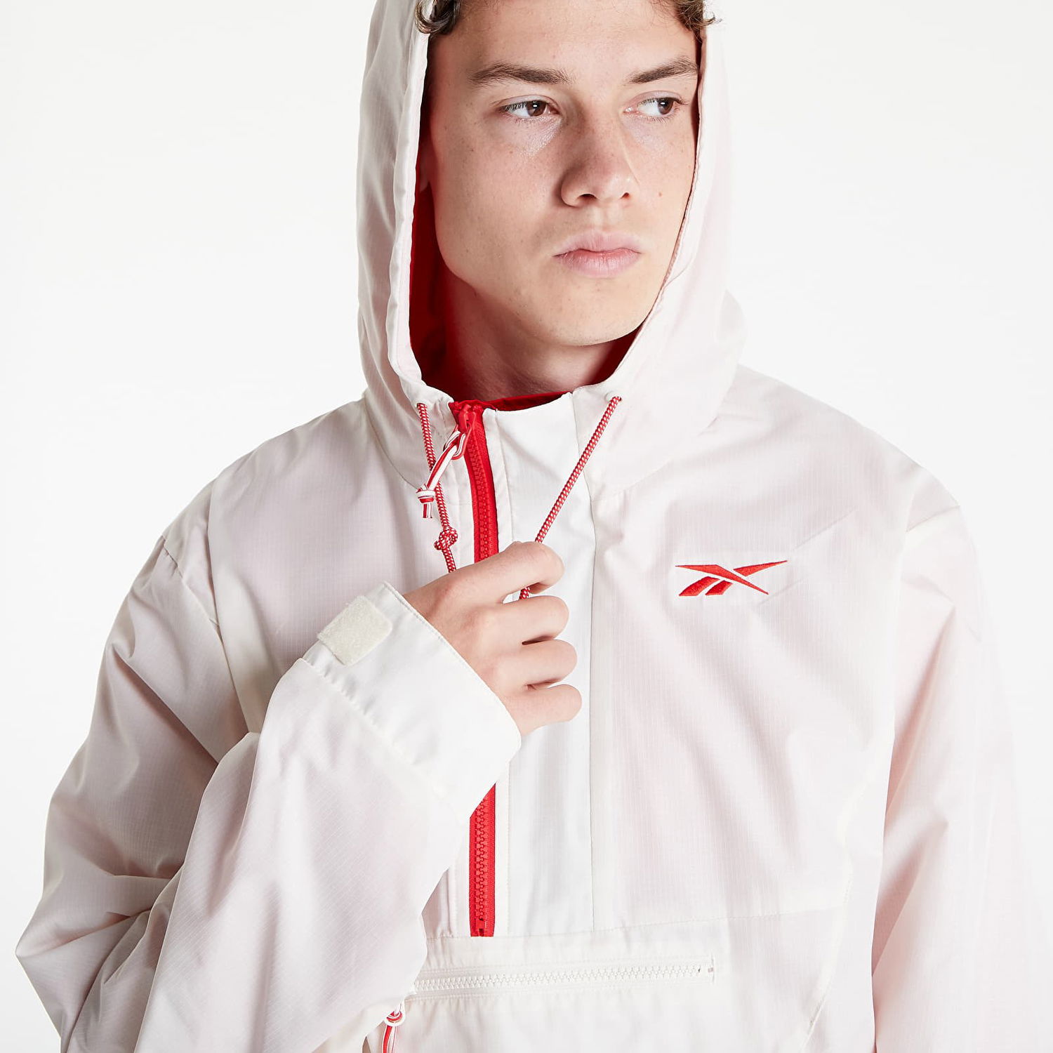 Jakna Reebok Vector Fleece Anorak Bela | HH8369, 1