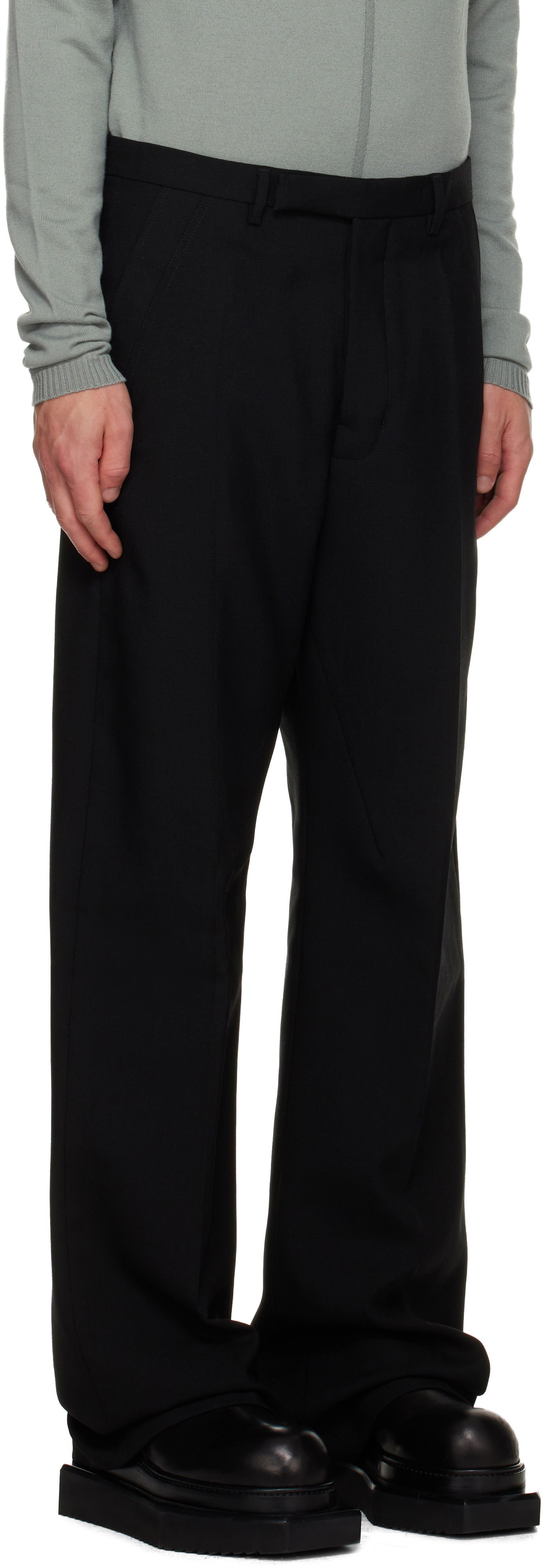 Hlače Rick Owens Concordians Tailored Geth Trousers Črna | RR02E1352 WGP, 1