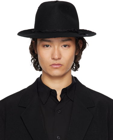 Klobuk Yohji Yamamoto YOHJI YAMAMOTO Wool Soft Hat Črna | HP-H05-160, 0