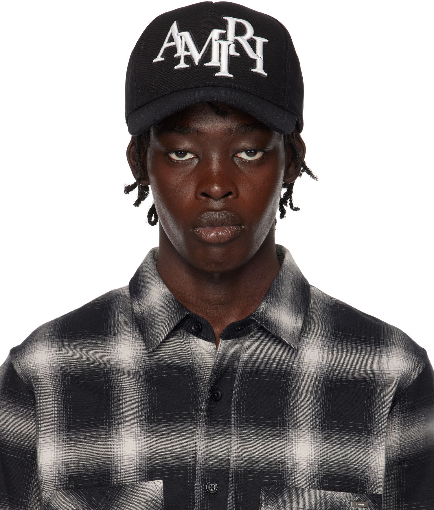 Kapa AMIRI Staggered Logo Canvas Cap Črna | AMHACP1039, 0