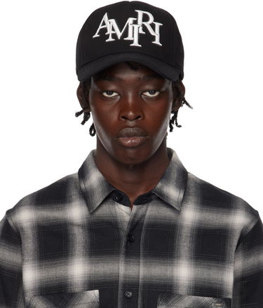 Kapa AMIRI Staggered Logo Canvas Cap Črna | AMHACP1039, 0