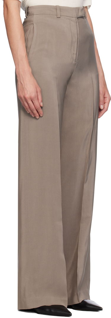 Hlače Anine Bing Anine Bing Dolan Wide-Leg Trousers Bež | A-03-3343-TPU23, 1