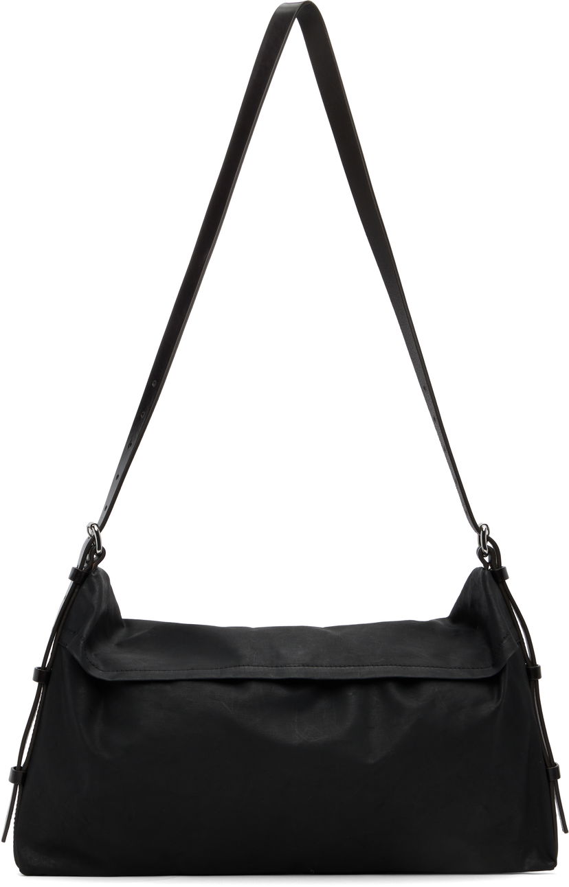 Torba za čez ramo LEMAIRE Trench Pocket Small Bag Črna | BG0169 LF1495