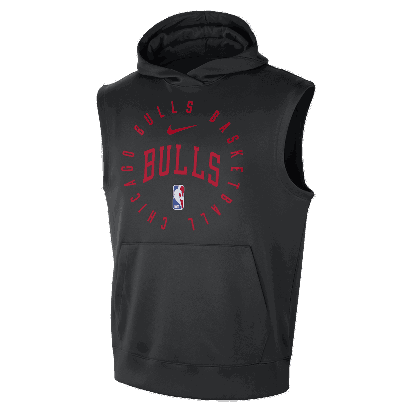 Pulover Nike NBA Chicago Bulls Spotlight Sleeveless Hoodie Črna | HJ9161-010