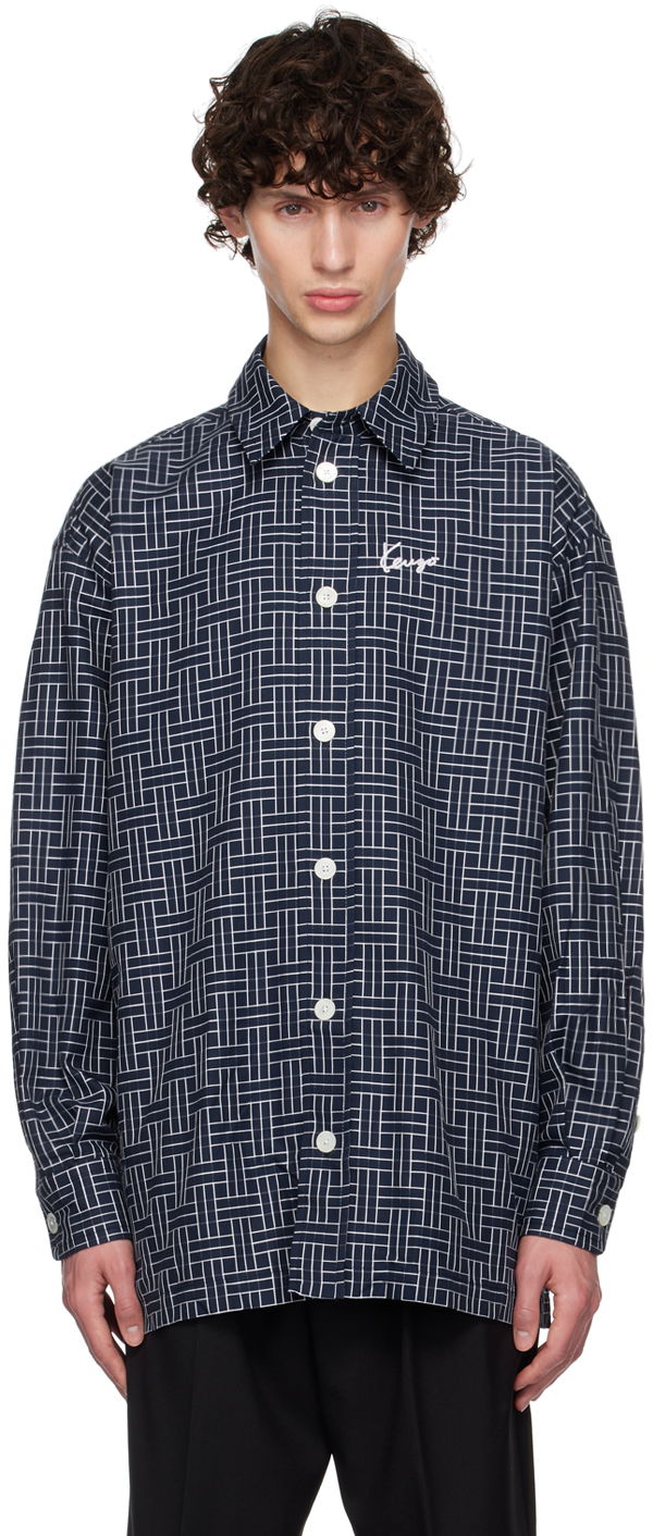 Srajce KENZO Navy Paris ' Weave' Siva | FE65CH5109JD