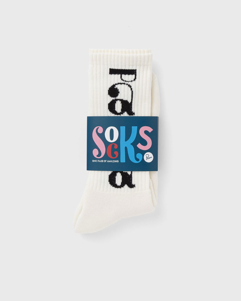 Nogavice By Parra Logo Crew Socks Bela | 54265
