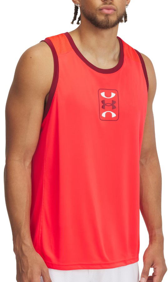 Majica brez rokavov Under Armour UA Zone Performance Tank Top Rdeča | 1383399-713, 0