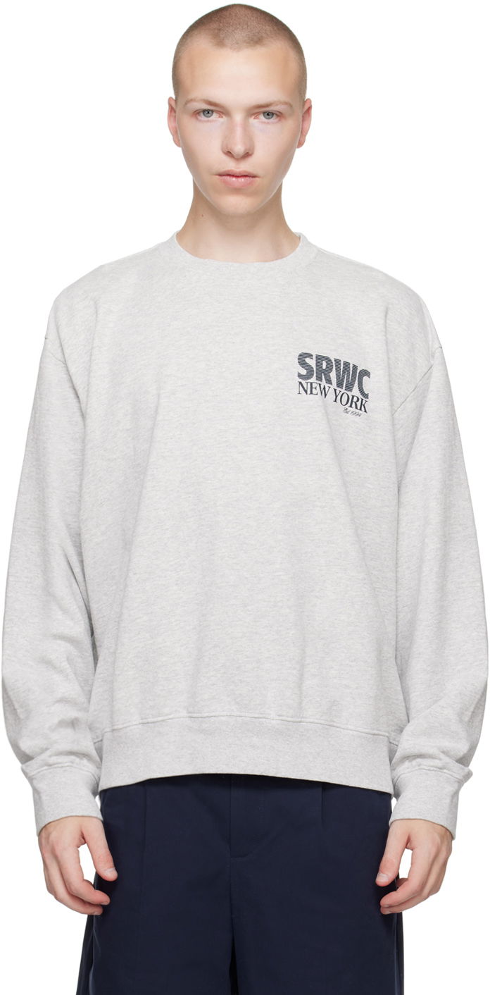 Pulover Sporty & Rich 'SRWC 94' Sweatshirt Siva | CR852HG