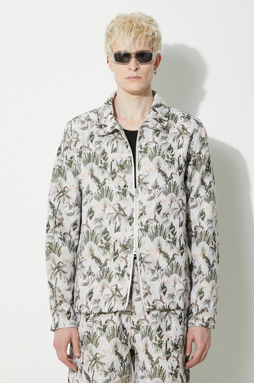 Vetrovka Pleasures Parrot Work Jacket Zelena | P24SP028.GREY, 0