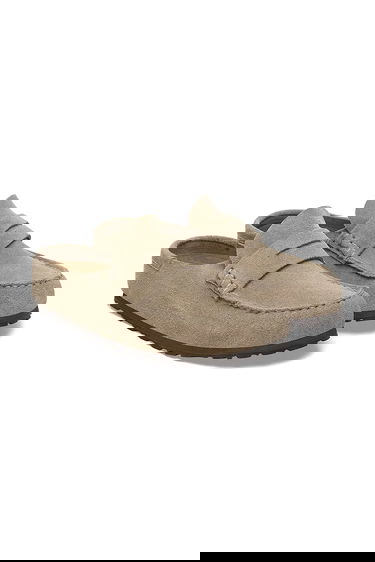 Superge in čevlji Birkenstock Birkenstock Naples Wrapped LEVE Suede Mules Bež | 1029710, 3