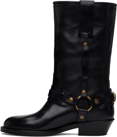 Oblačila ISABEL MARANT Isabel Marant Heiko Leather Boots Črna | 25PBO0192FA-C1A22S, 2