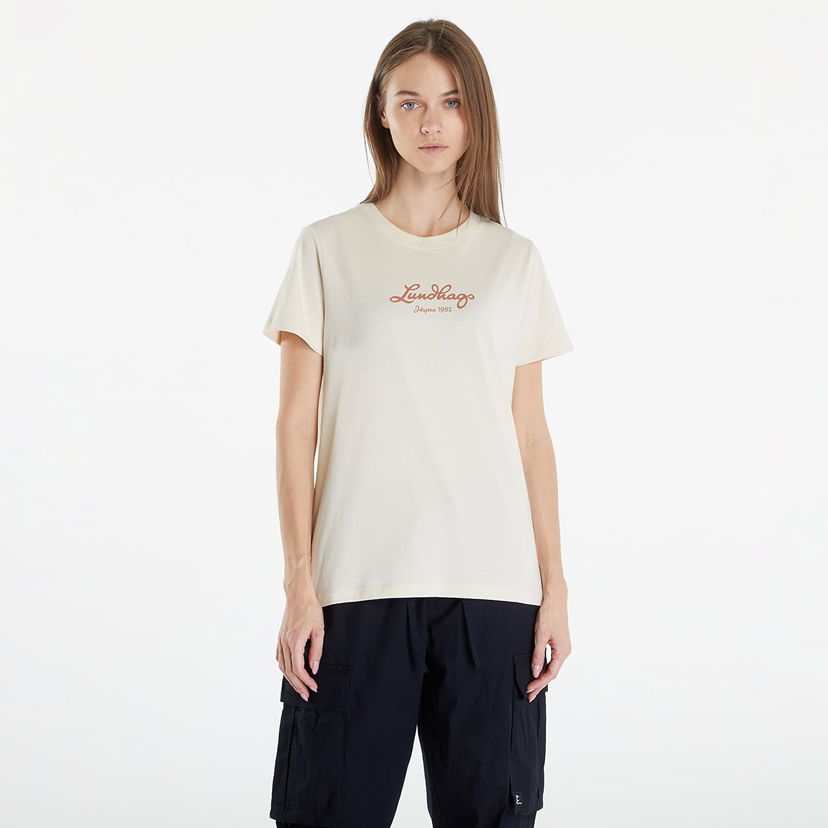 Majica Lundhags Lundhags Jarpen Logo T-Shirt Bež | 44318-24-00300