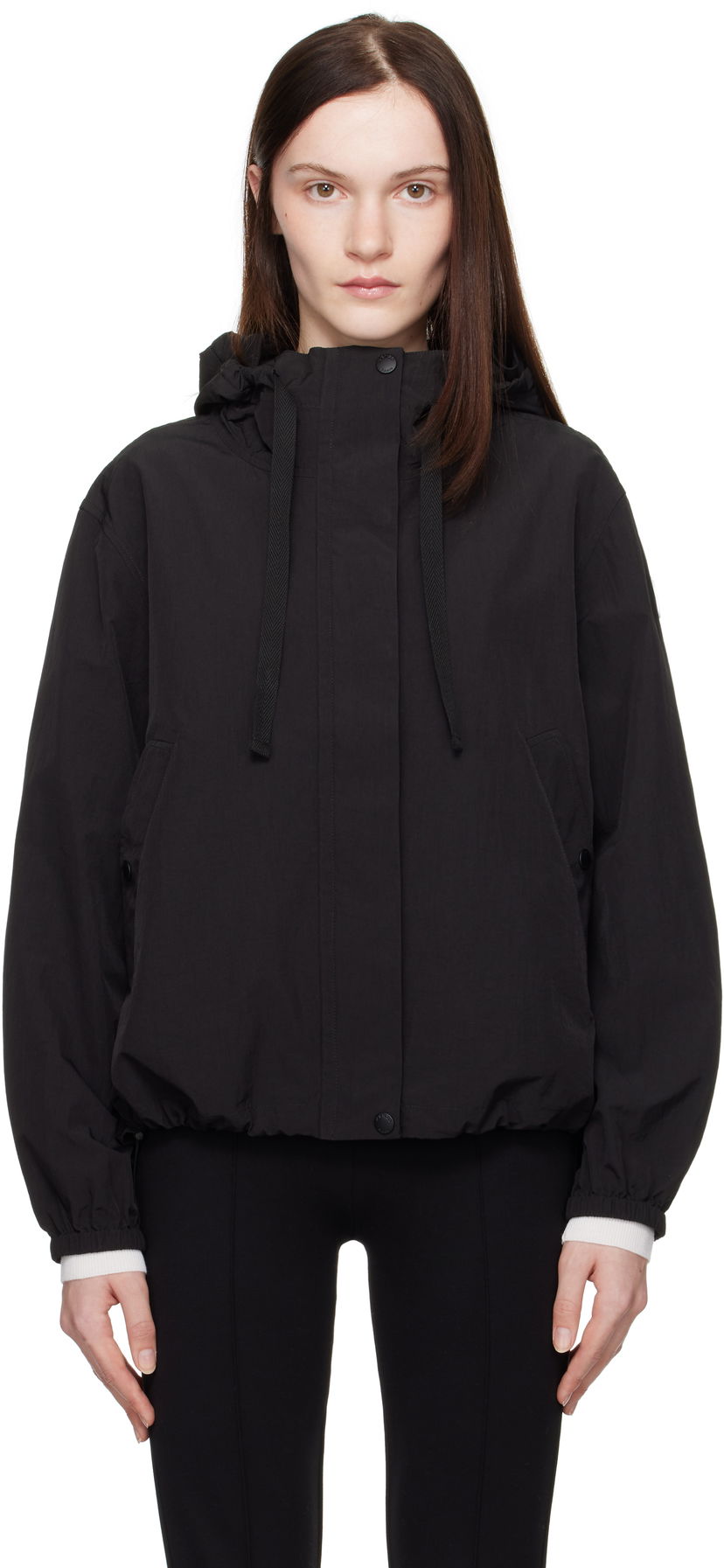 Vetrovka KENZO 'Boke Flower 2.0' Short Hooded Jacket Črna | FF52OU1419NF