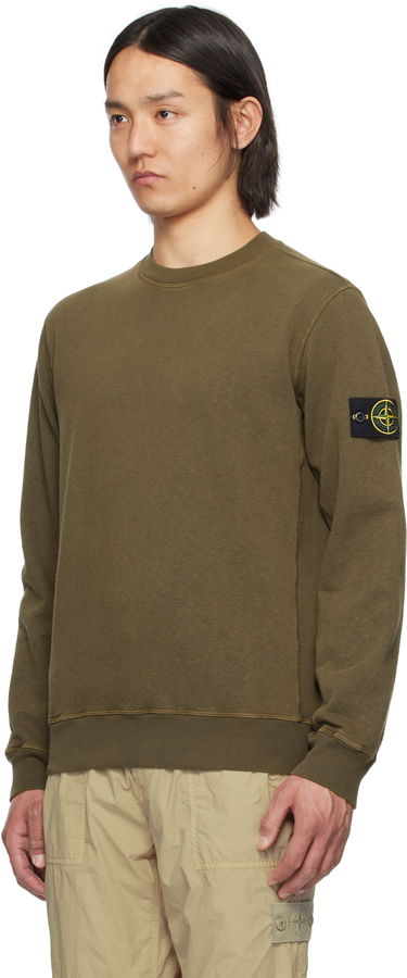 Pleteni pulover Stone Island Stone Island Fleece Sweatshirt Zelena | K1S15 6100020 S0060, 3