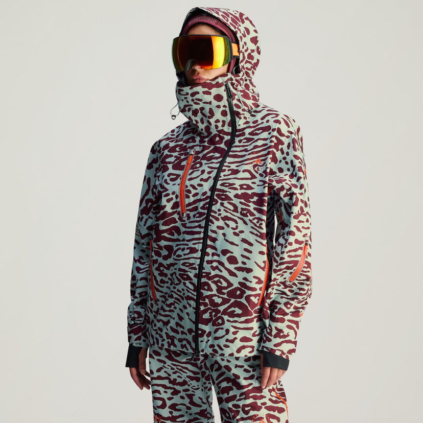 Parka adidas Performance Women's Leopard Print Hooded Ski Jacket Večbarvna | IW3867
