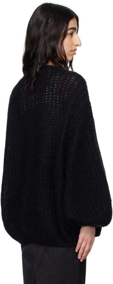 Pleteni pulover TOTEME TOTEME Puffed Cardigan Črna | 252-WRT0465-YA0160, 2
