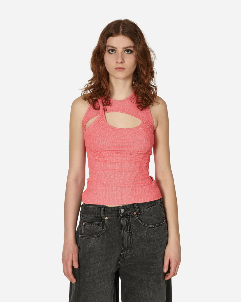 Majica brez rokavov Ottolinger Layered Cut-Out Tank Top Roza | 0408403 PINK