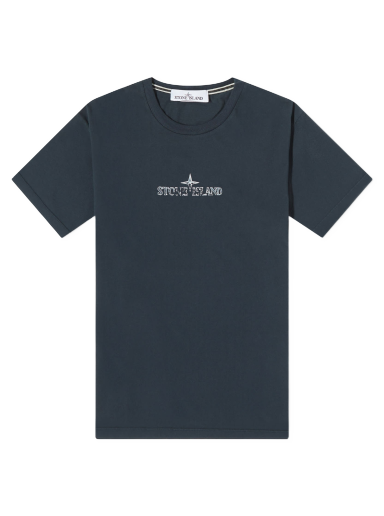 Majica Stone Island Stamp Centre Logo T-Shirt Mornarica | 79152NS81-V0020