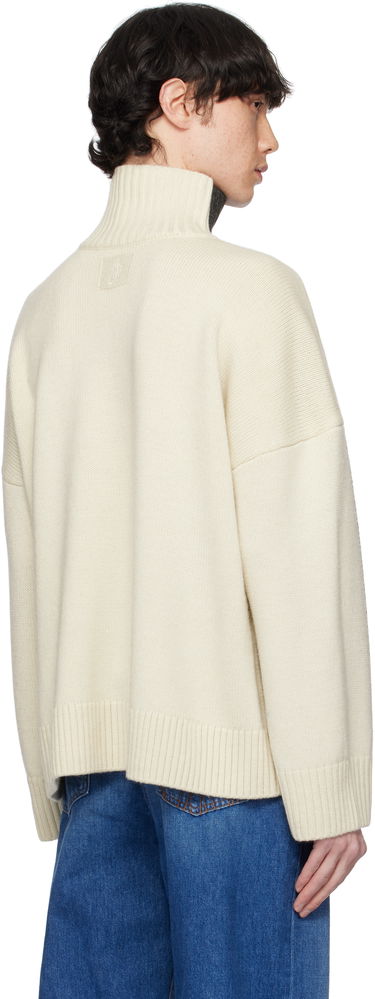 Pleteni pulover JW Anderson JW Anderson Dual Tone Turtleneck with Patch Pocket Siva | KW1308-YN0367, 2