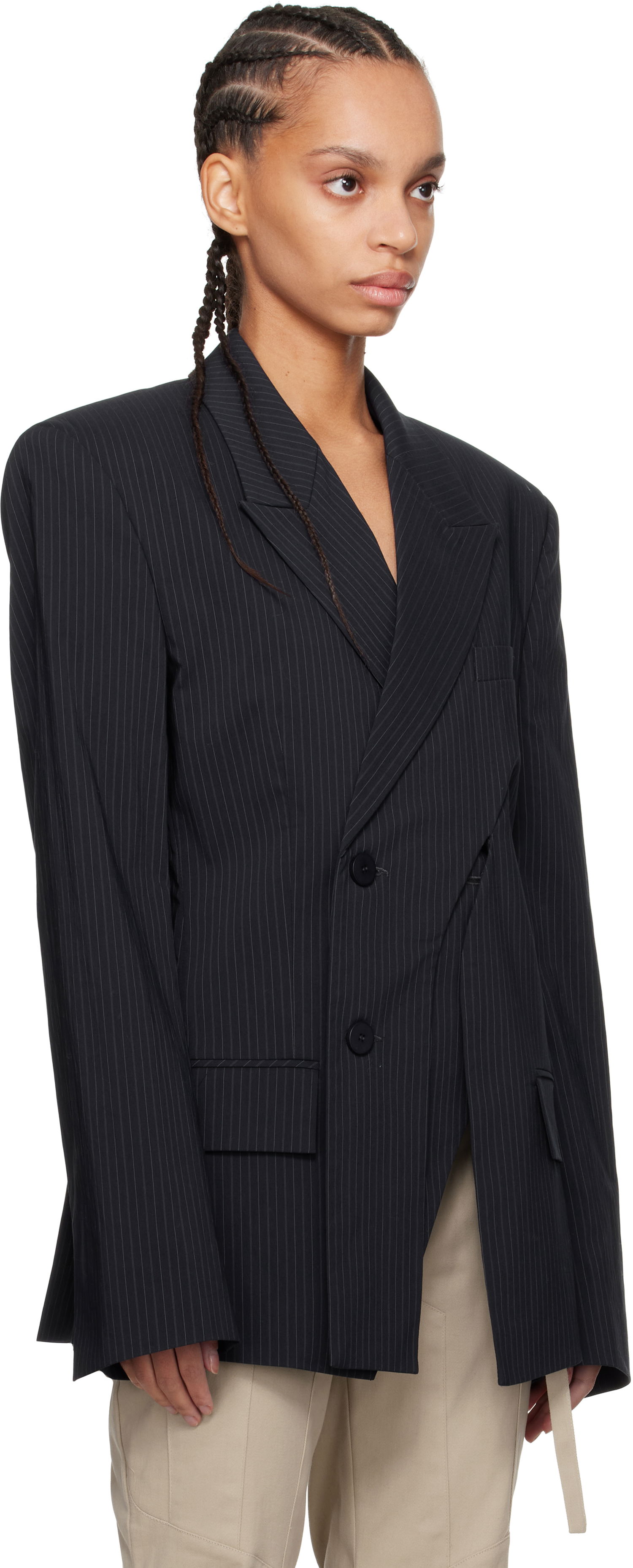Plašči Ottolinger Ottolinger Oversize Split Blazer Črna | 12360072301, 1